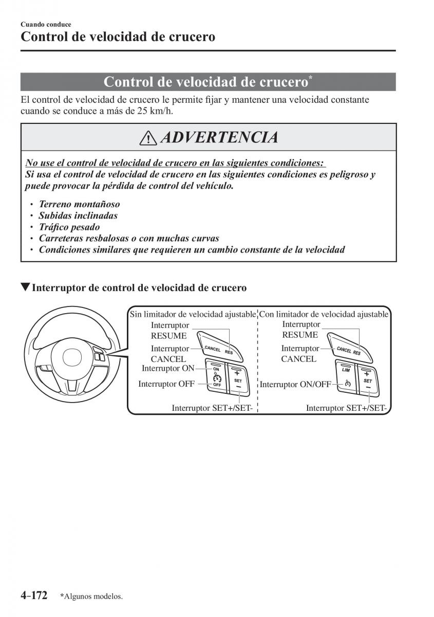 Mazda CX 3 manual del propietario / page 320