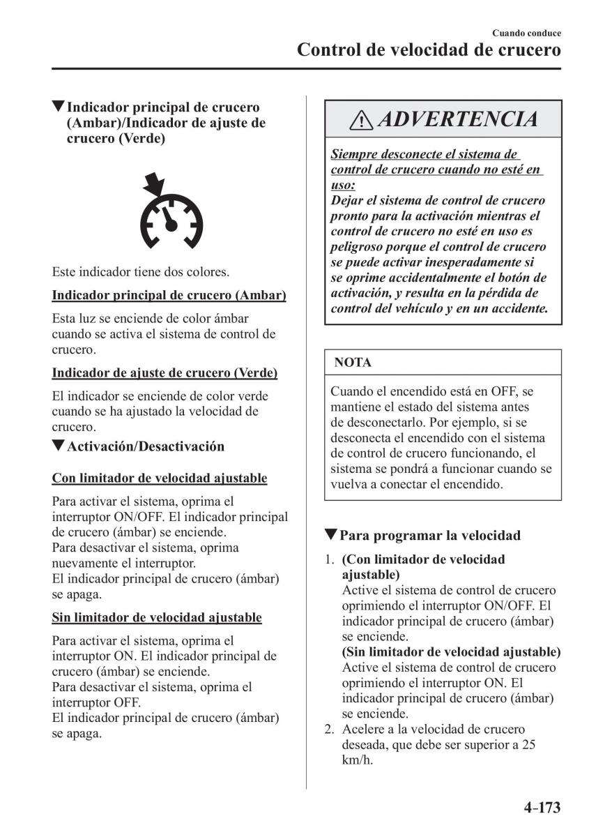 Mazda CX 3 manual del propietario / page 321