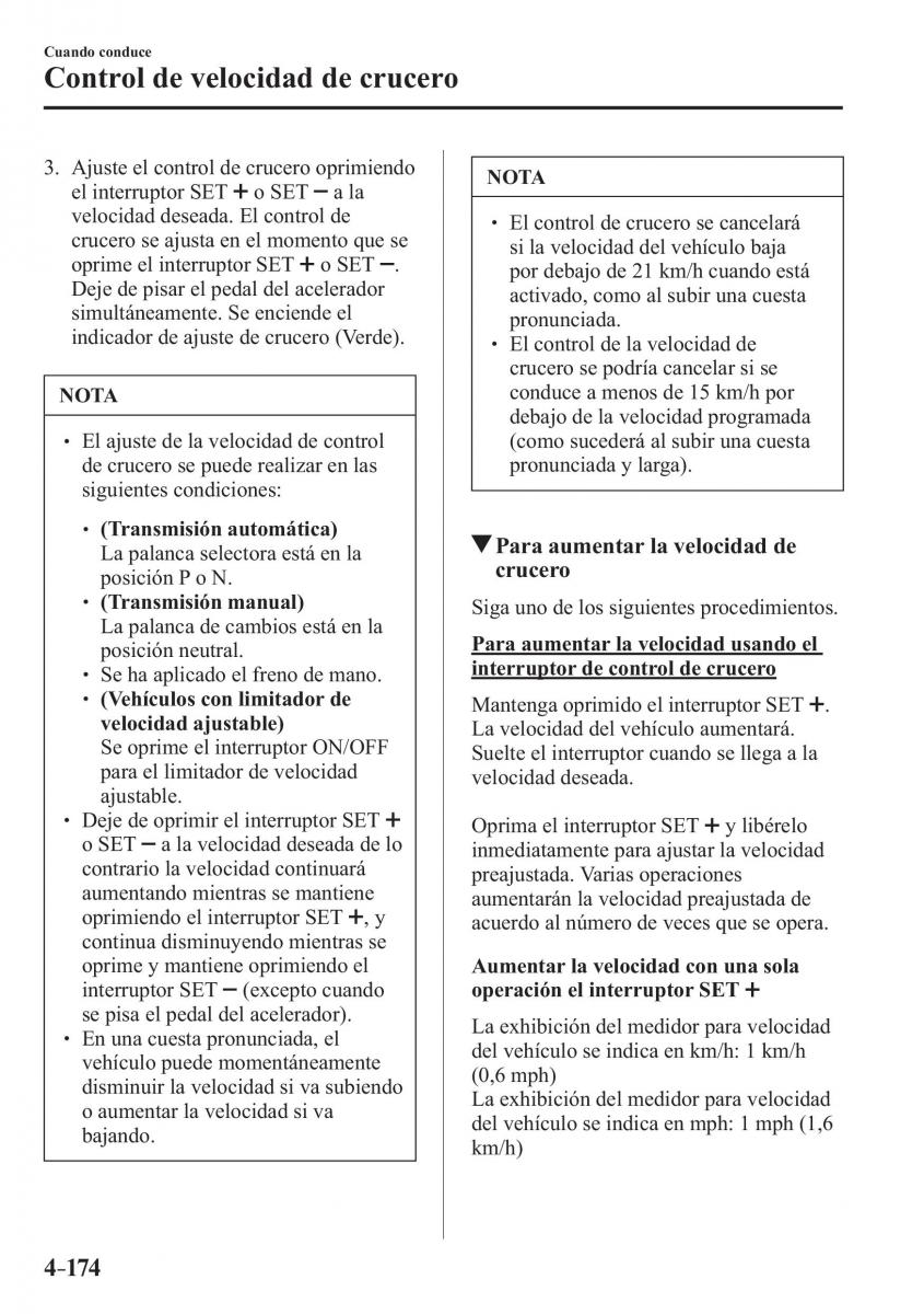 Mazda CX 3 manual del propietario / page 322