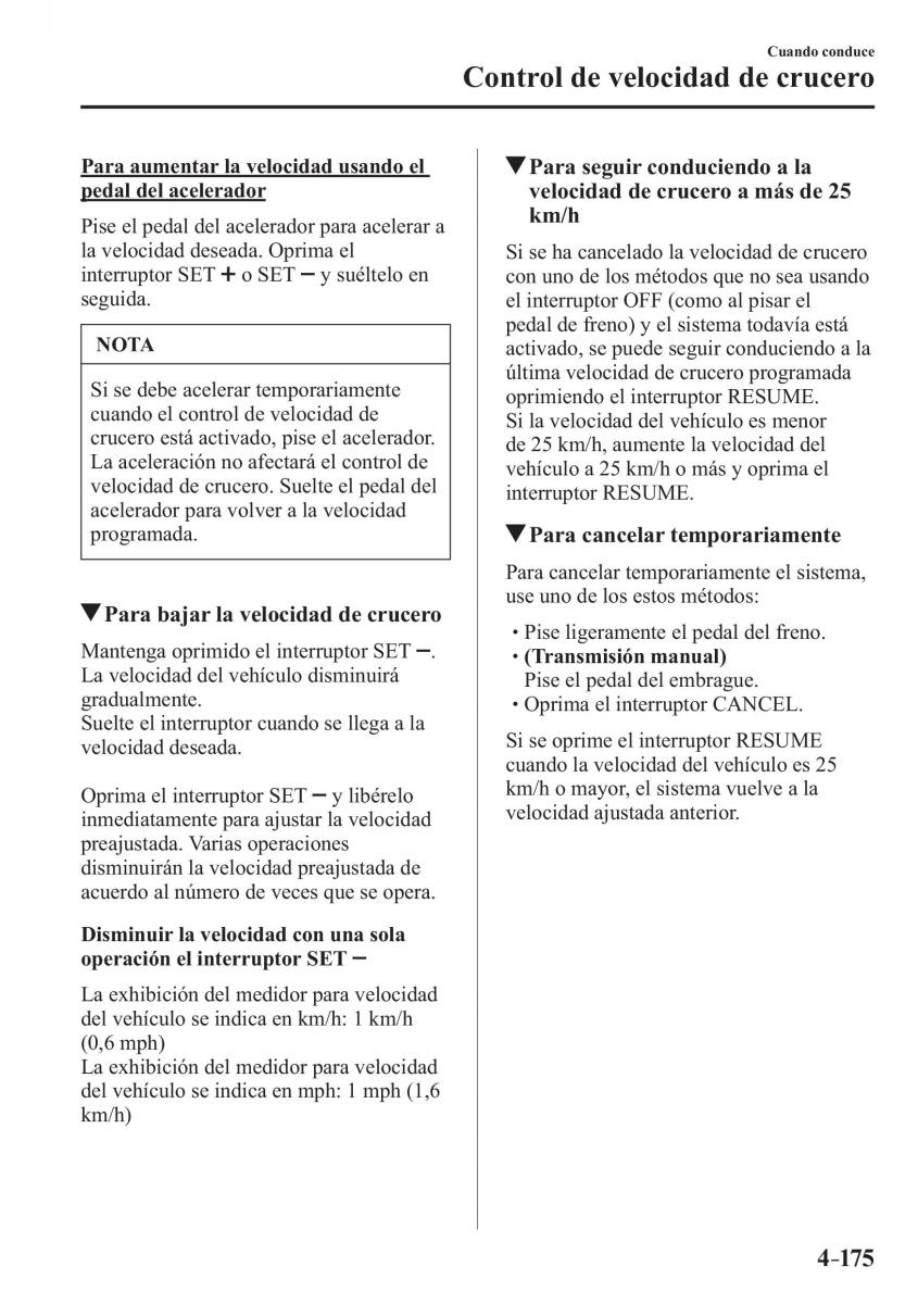 Mazda CX 3 manual del propietario / page 323