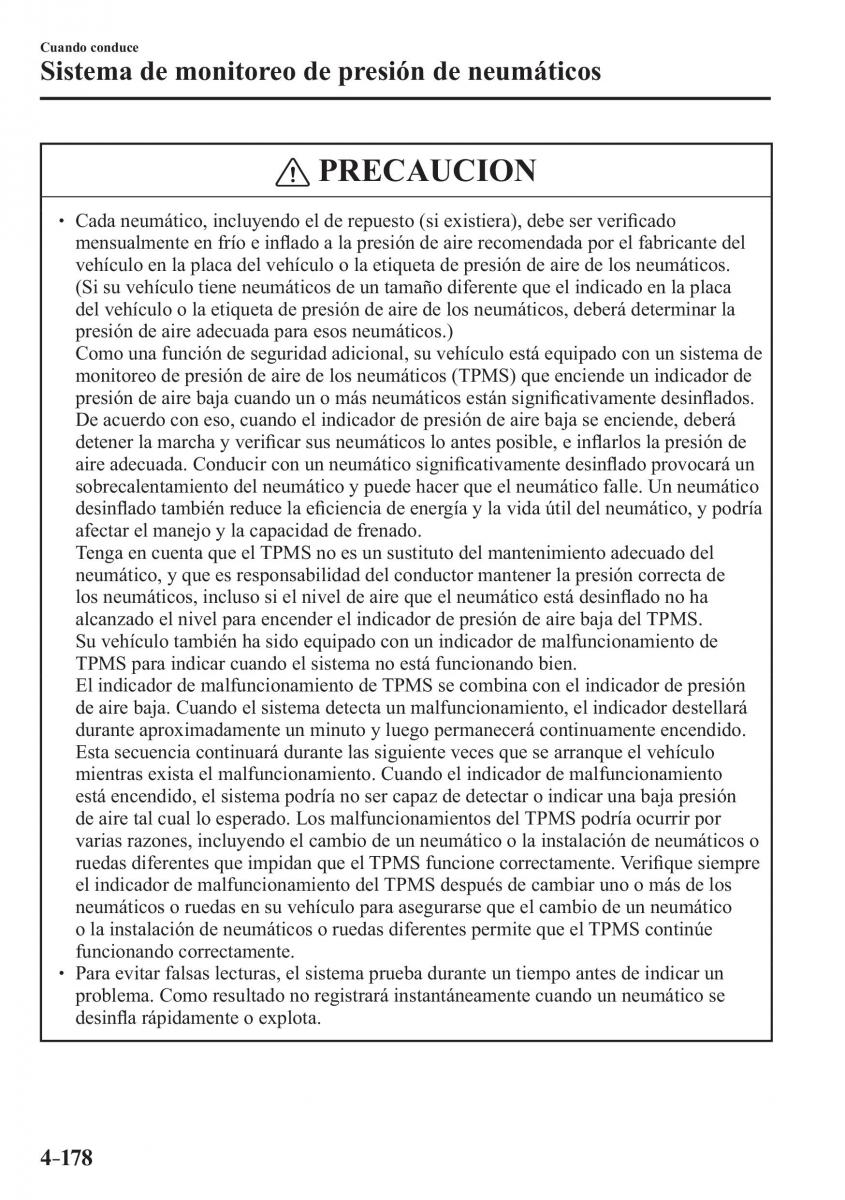 Mazda CX 3 manual del propietario / page 326