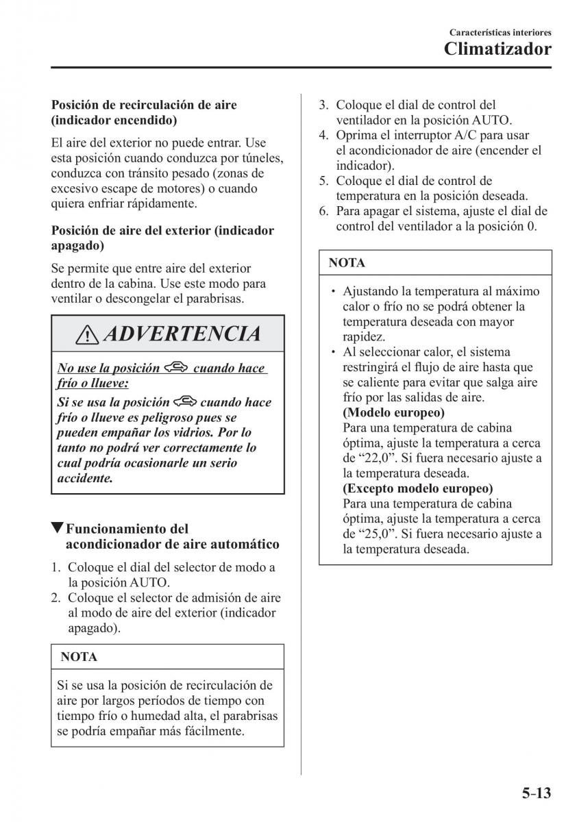 Mazda CX 3 manual del propietario / page 359