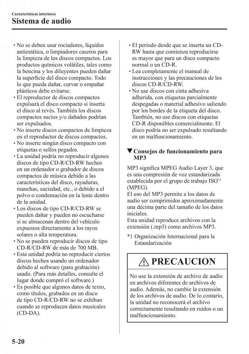 Mazda CX 3 manual del propietario / page 366