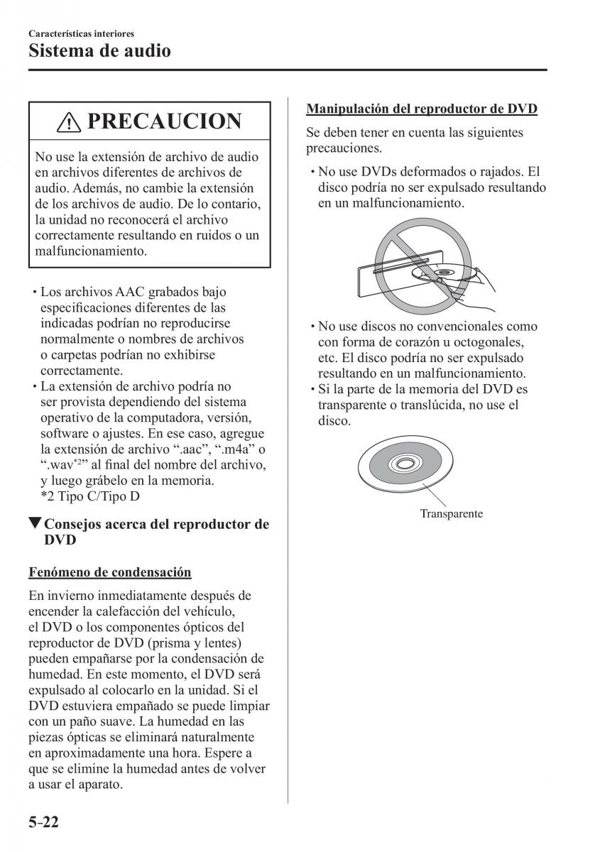 Mazda CX 3 manual del propietario / page 368