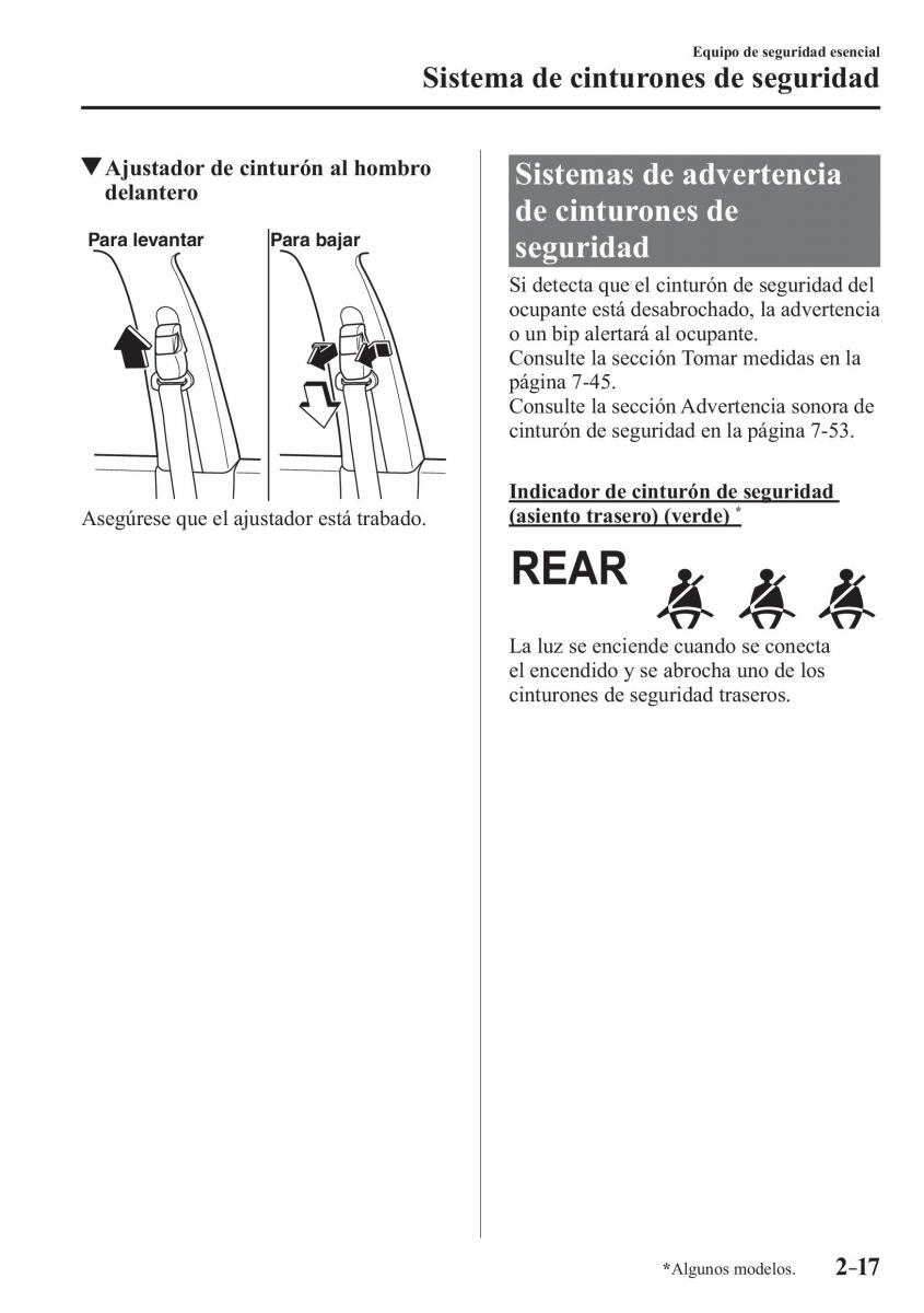 Mazda CX 3 manual del propietario / page 37