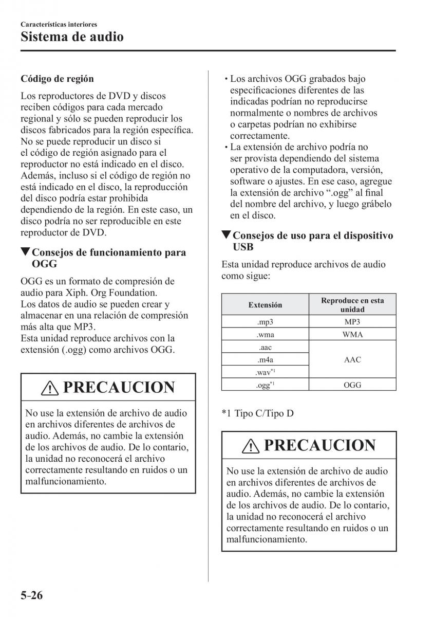 Mazda CX 3 manual del propietario / page 372