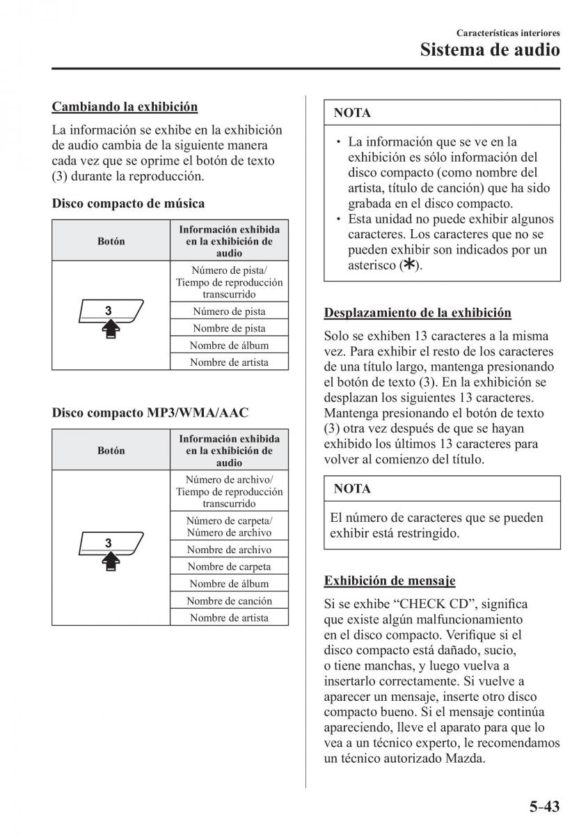 Mazda CX 3 manual del propietario / page 389