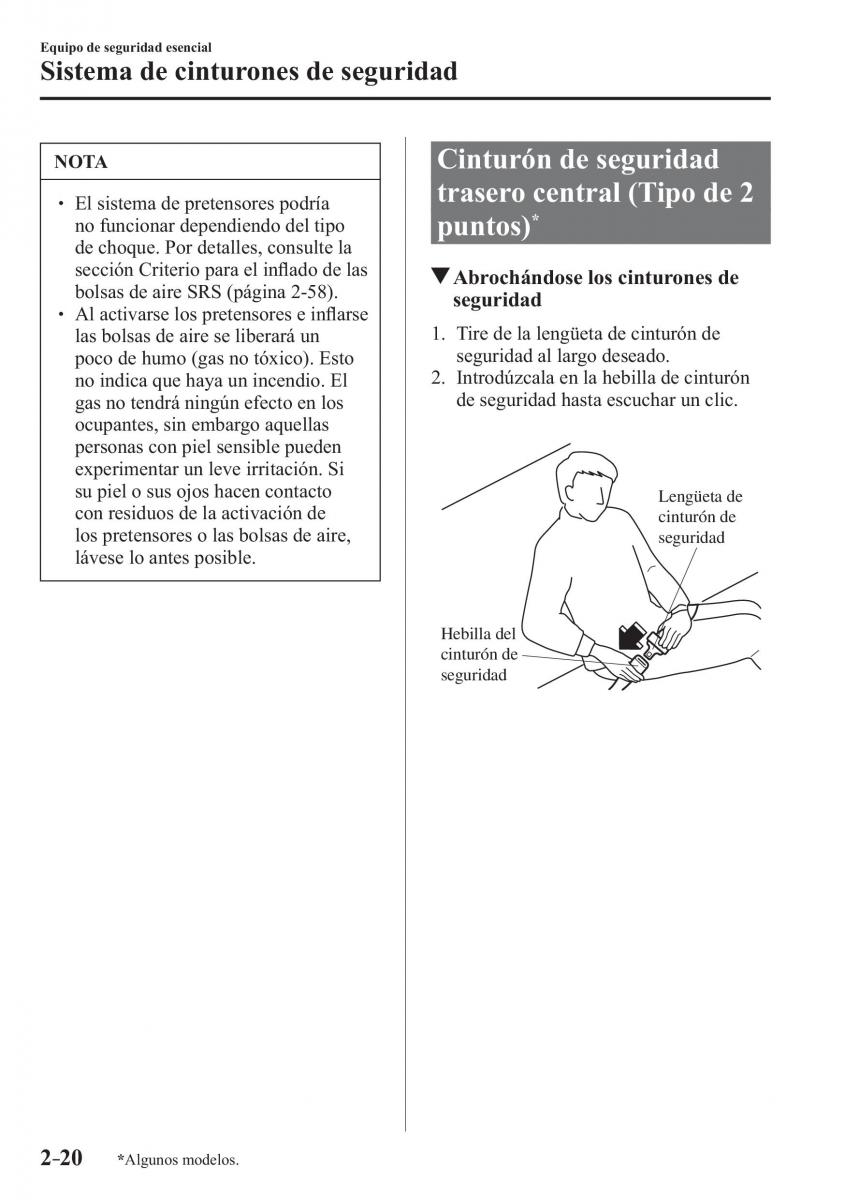 Mazda CX 3 manual del propietario / page 40