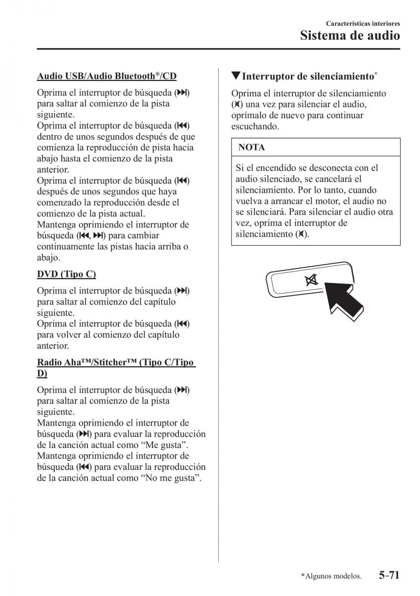 Mazda CX 3 manual del propietario / page 417