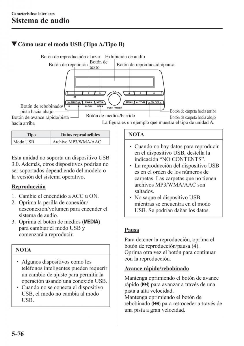 Mazda CX 3 manual del propietario / page 422