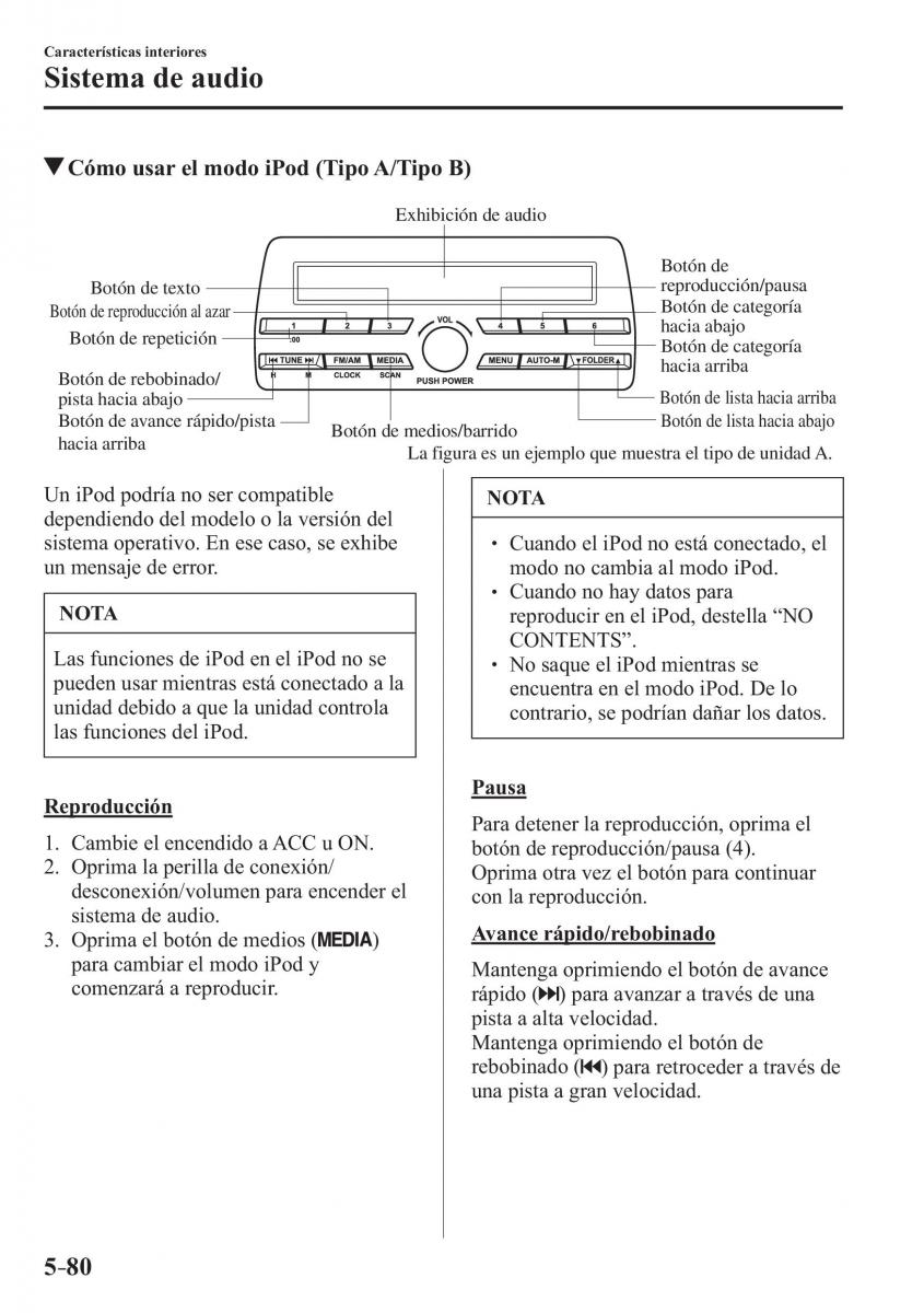 Mazda CX 3 manual del propietario / page 426