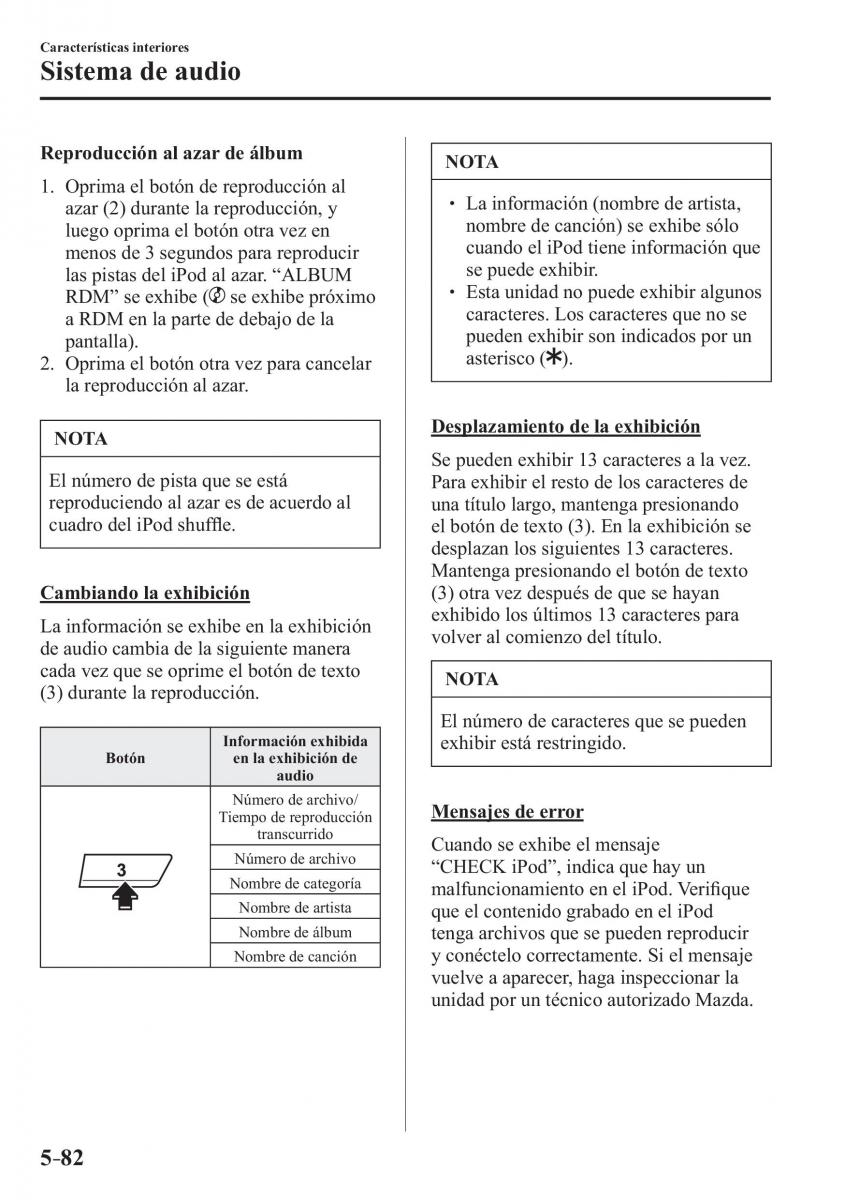 Mazda CX 3 manual del propietario / page 428