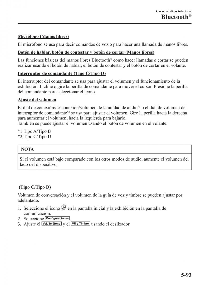 Mazda CX 3 manual del propietario / page 439