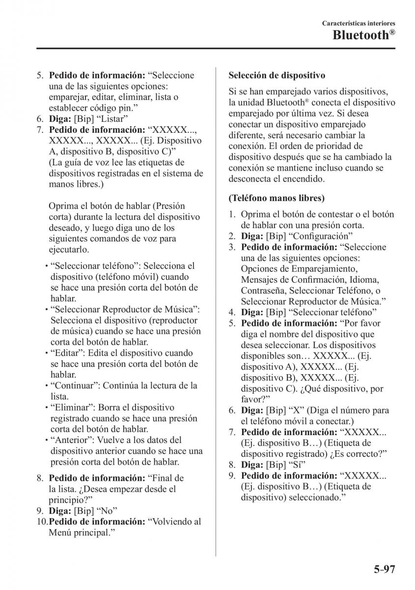 Mazda CX 3 manual del propietario / page 443