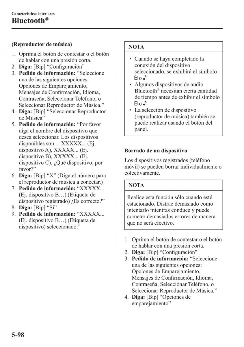 Mazda CX 3 manual del propietario / page 444