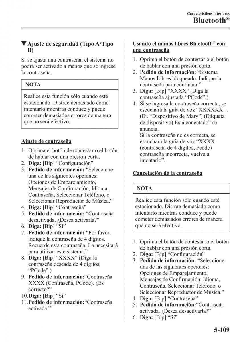 Mazda CX 3 manual del propietario / page 455