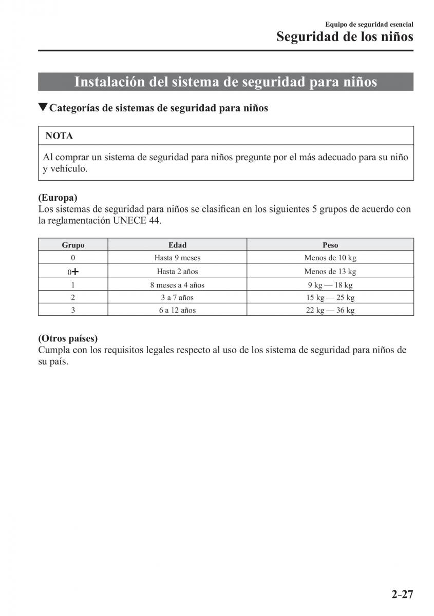 Mazda CX 3 manual del propietario / page 47