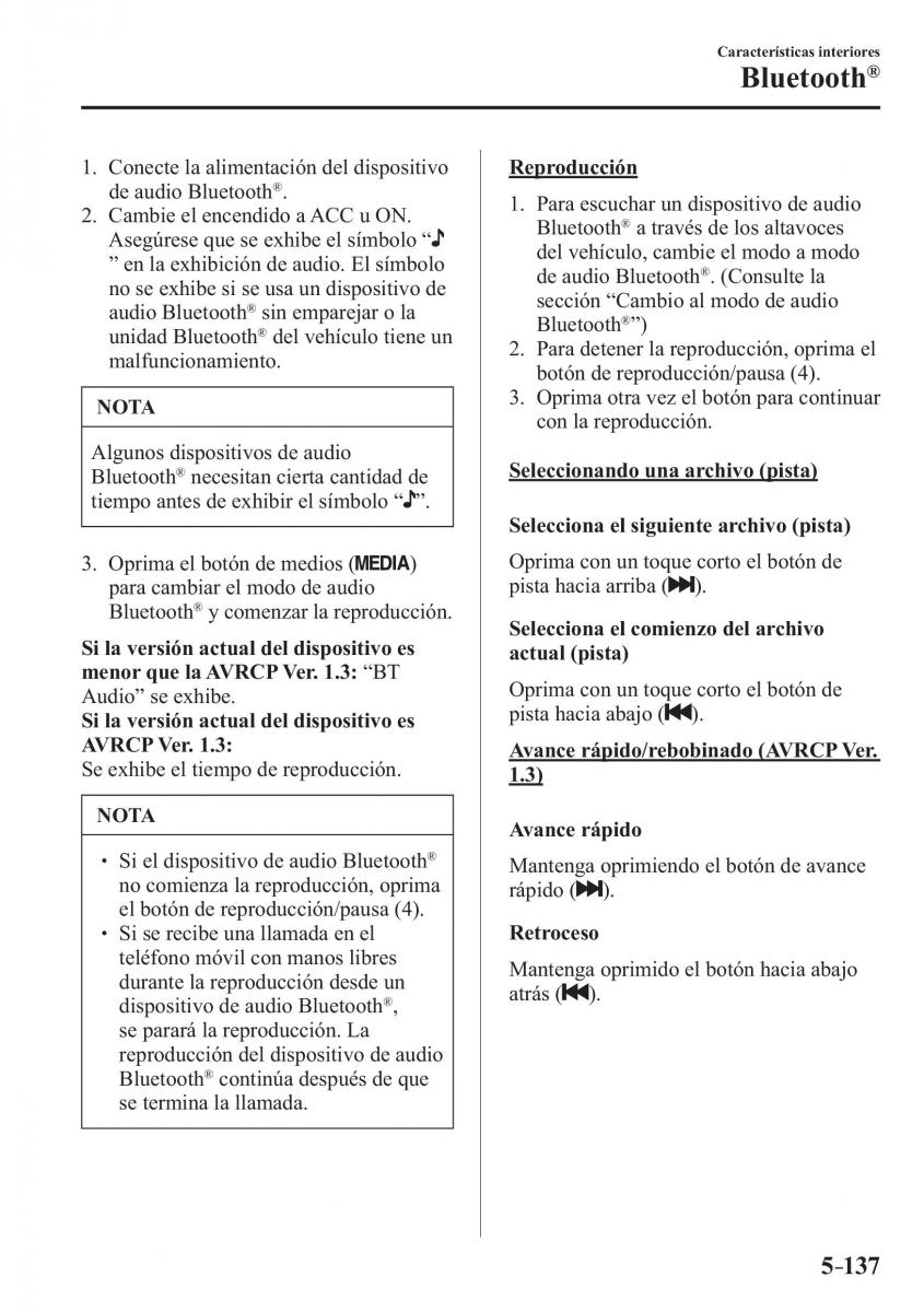 Mazda CX 3 manual del propietario / page 483