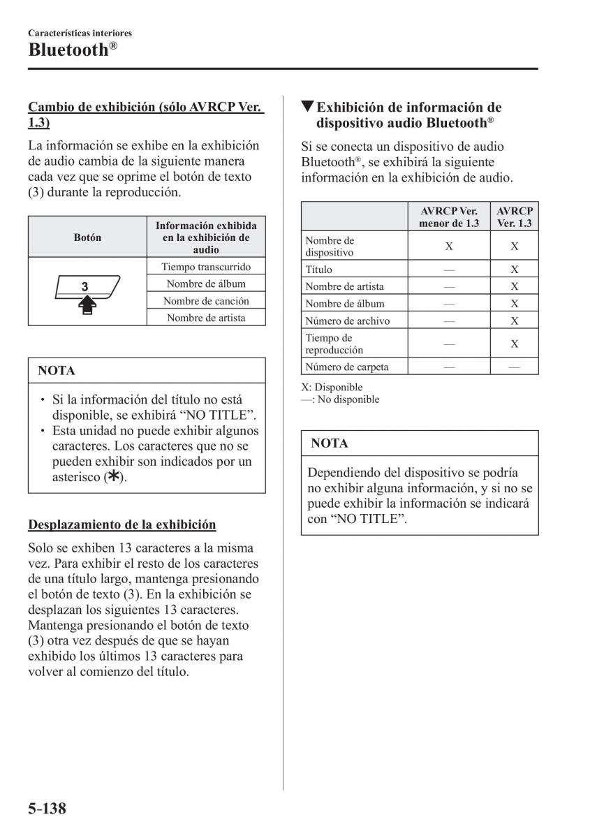 Mazda CX 3 manual del propietario / page 484