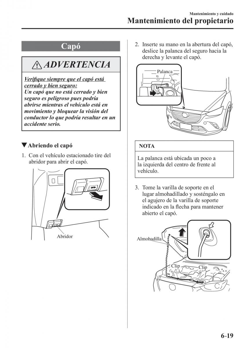 Mazda CX 3 manual del propietario / page 529