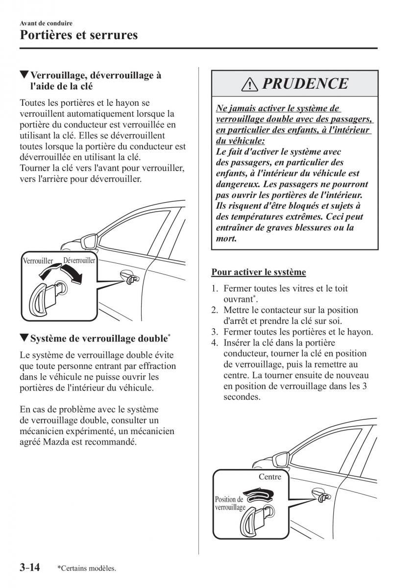 Mazda CX 3 manuel du proprietaire / page 96