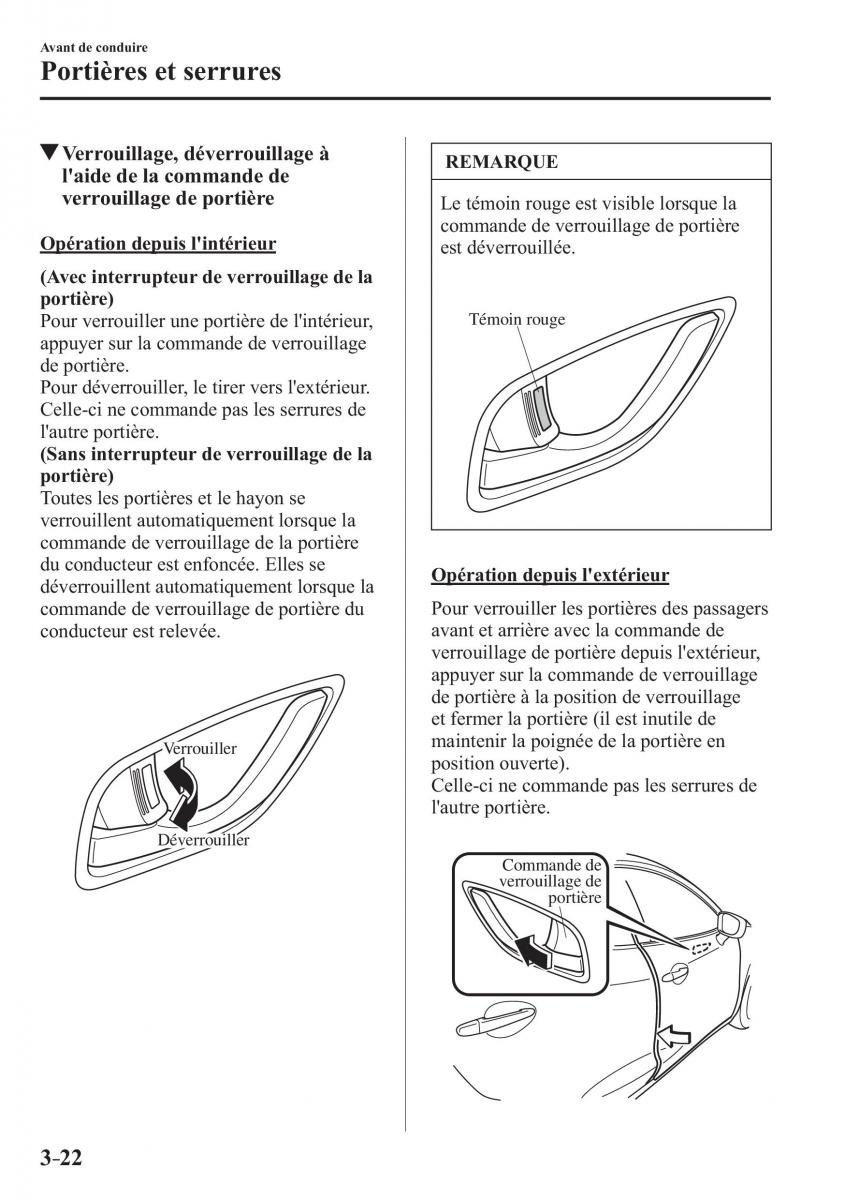 Mazda CX 3 manuel du proprietaire / page 104