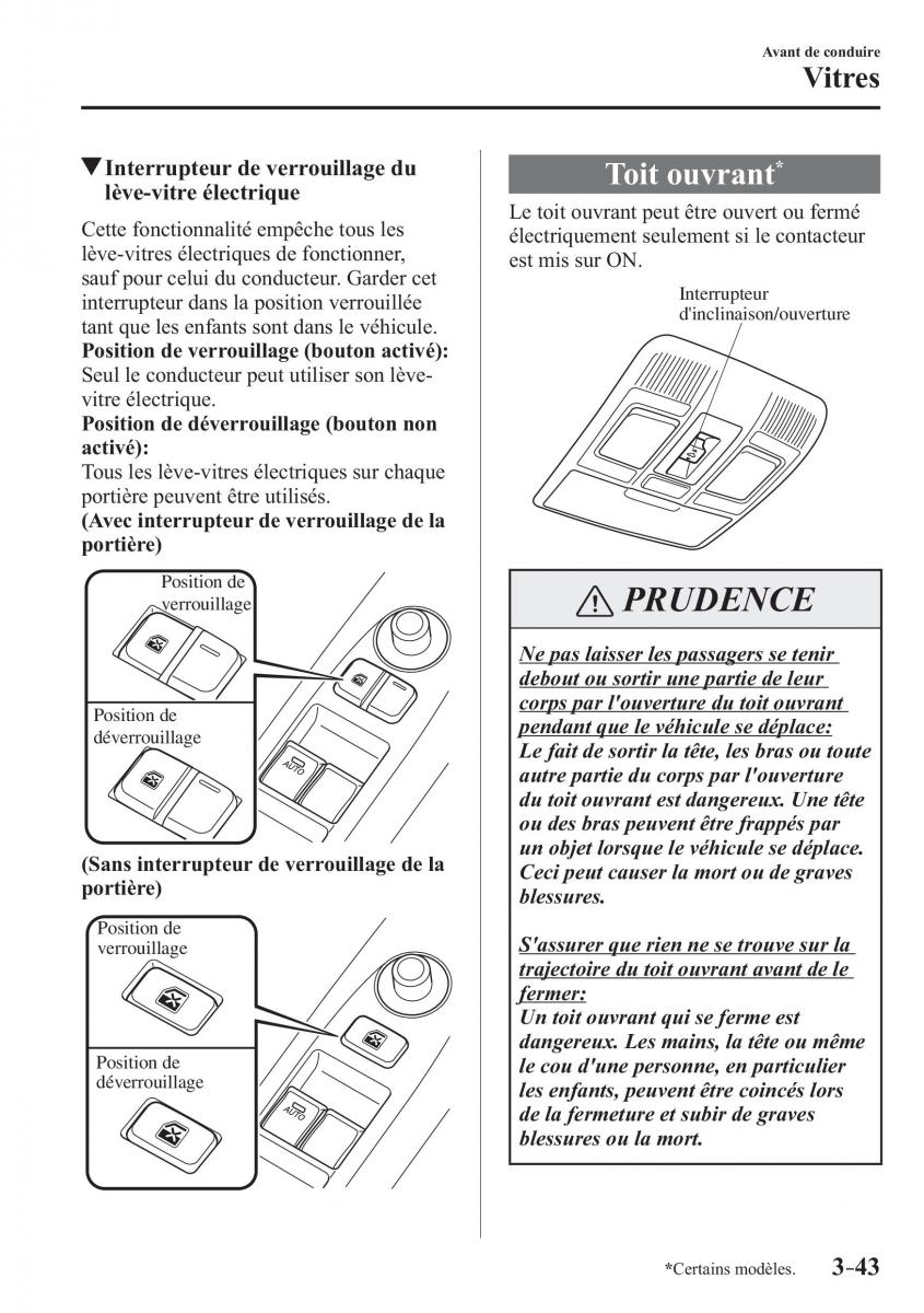 Mazda CX 3 manuel du proprietaire / page 125