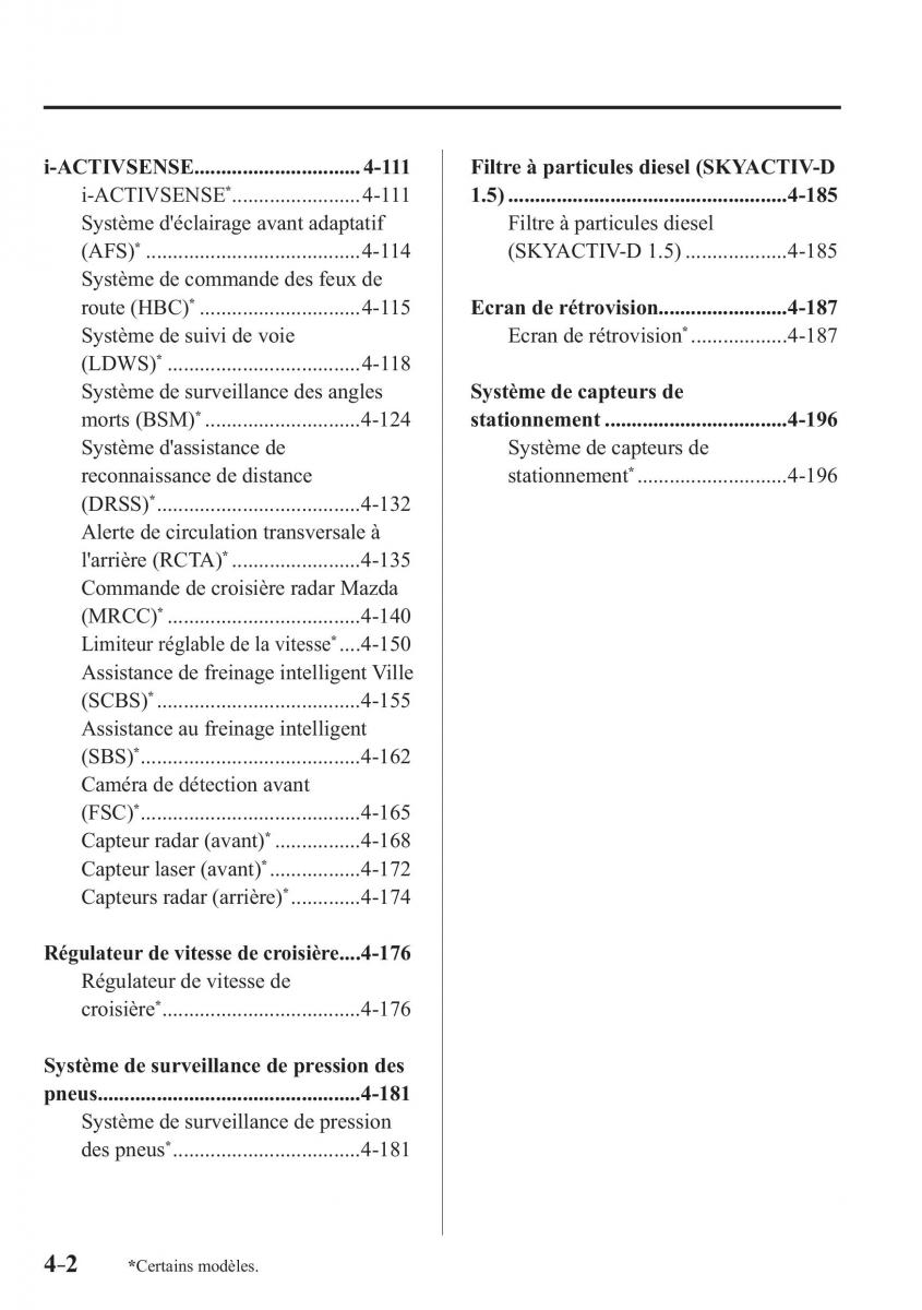 Mazda CX 3 manuel du proprietaire / page 154