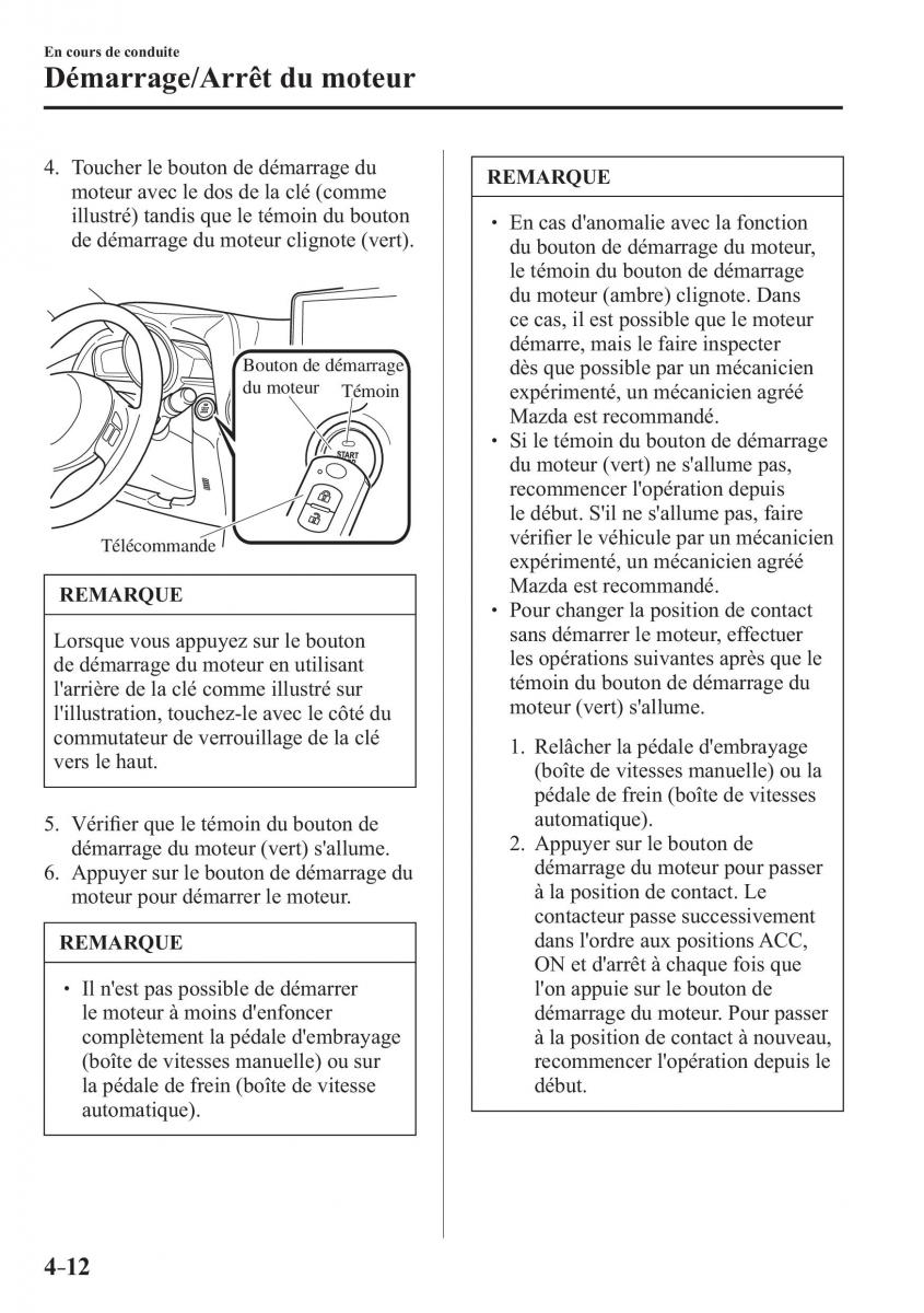 Mazda CX 3 manuel du proprietaire / page 164