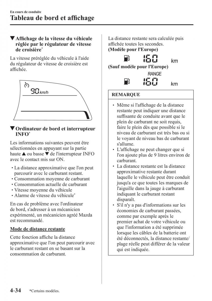 Mazda CX 3 manuel du proprietaire / page 186