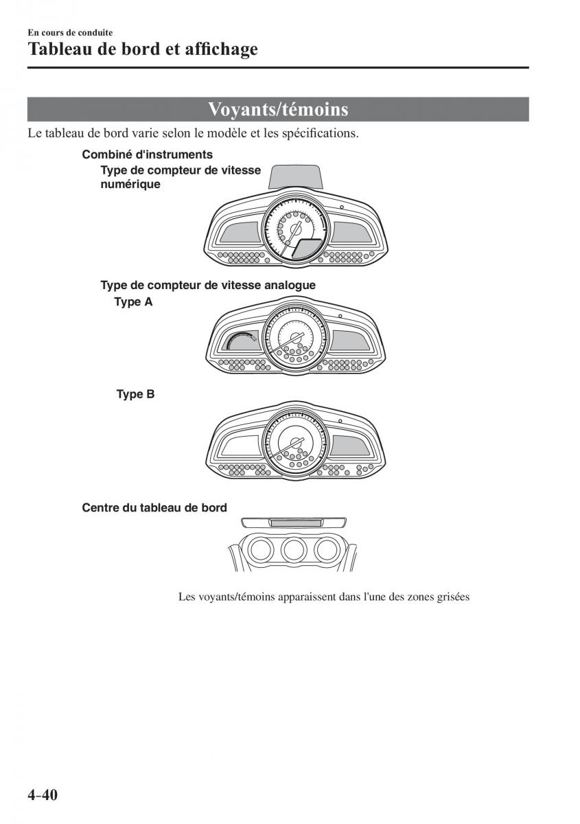 Mazda CX 3 manuel du proprietaire / page 192