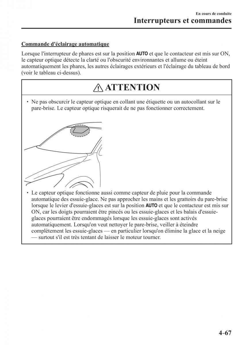 Mazda CX 3 manuel du proprietaire / page 219