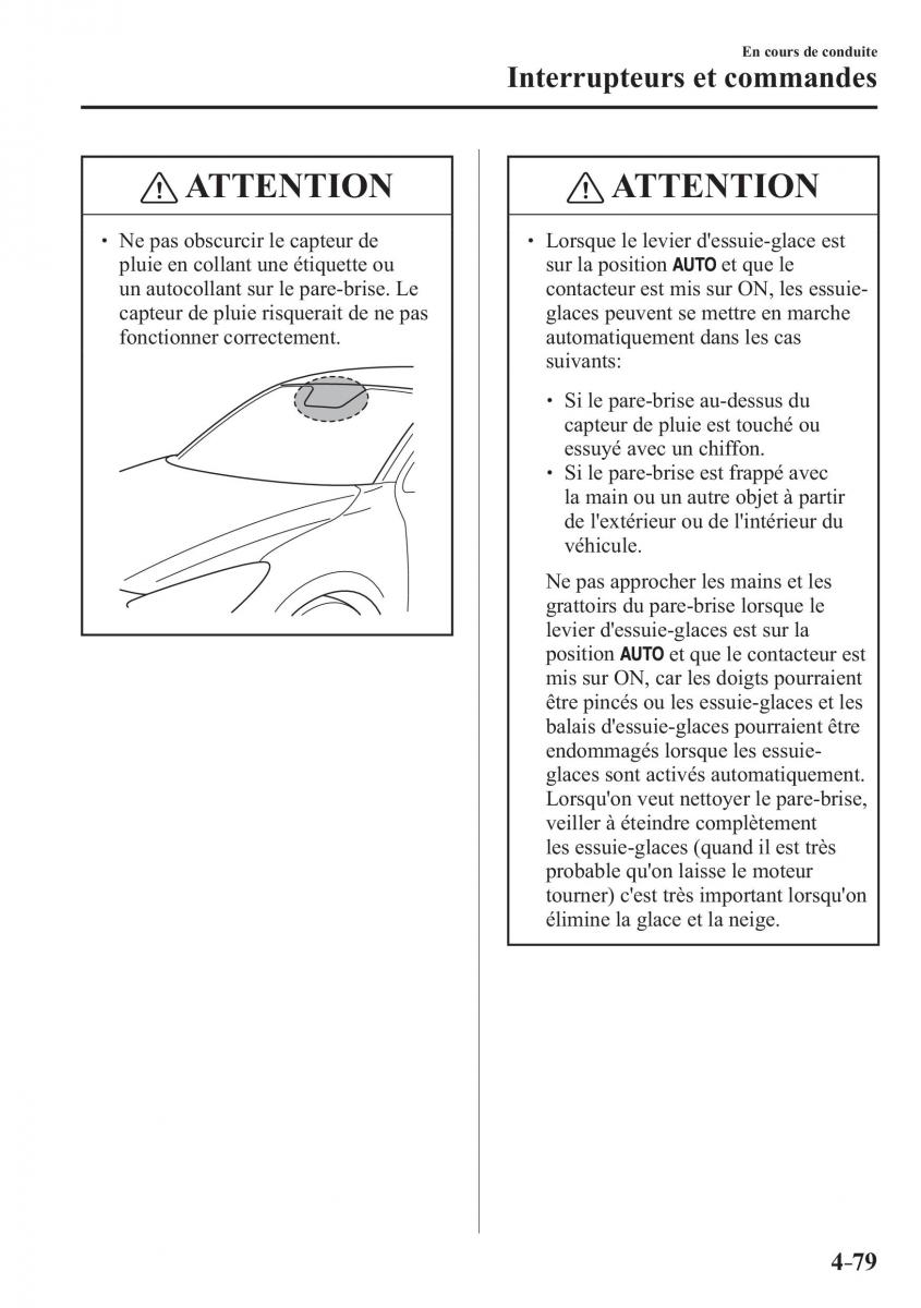 Mazda CX 3 manuel du proprietaire / page 231