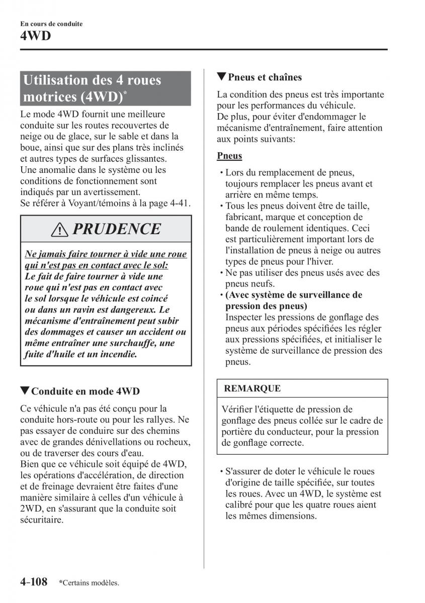 Mazda CX 3 manuel du proprietaire / page 260