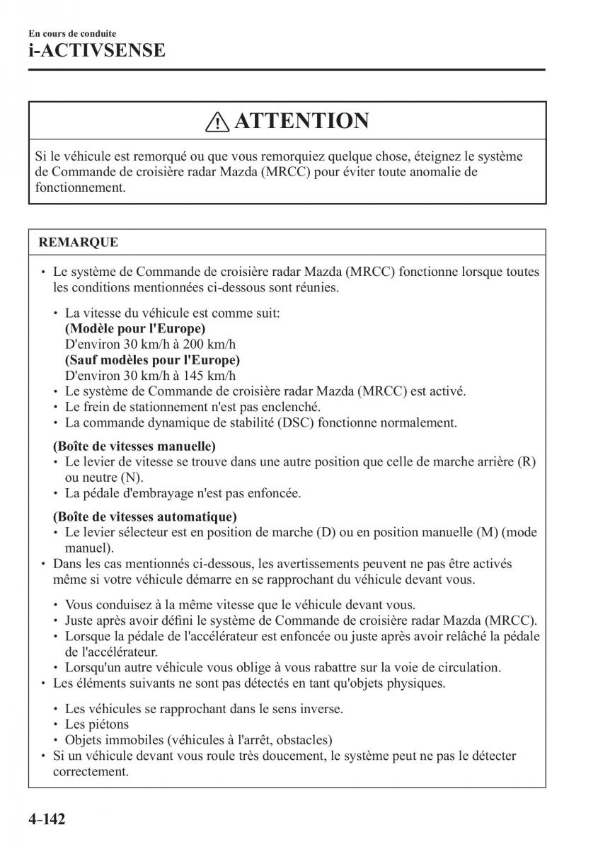 Mazda CX 3 manuel du proprietaire / page 294