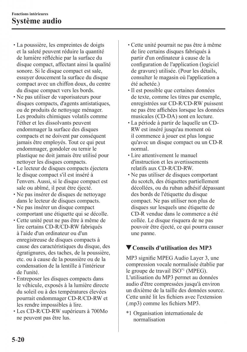 Mazda CX 3 manuel du proprietaire / page 374