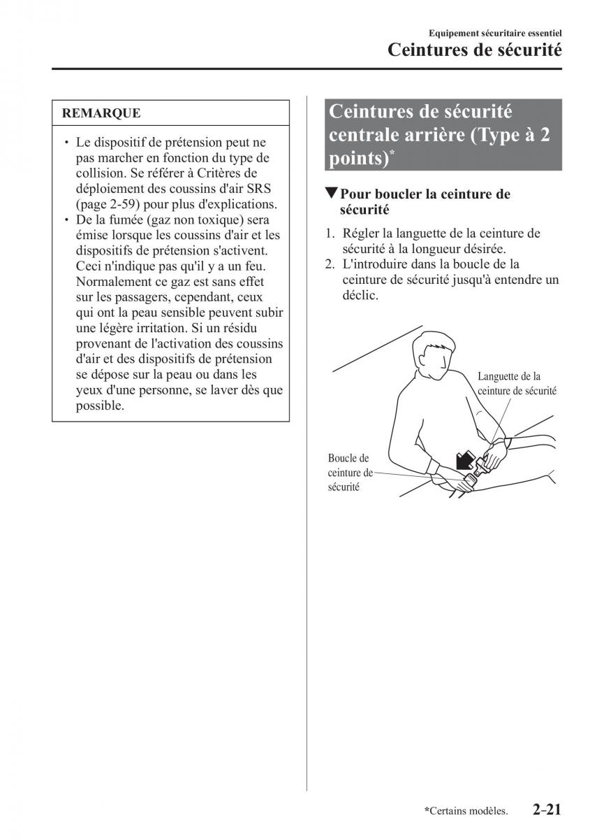 Mazda CX 3 manuel du proprietaire / page 41