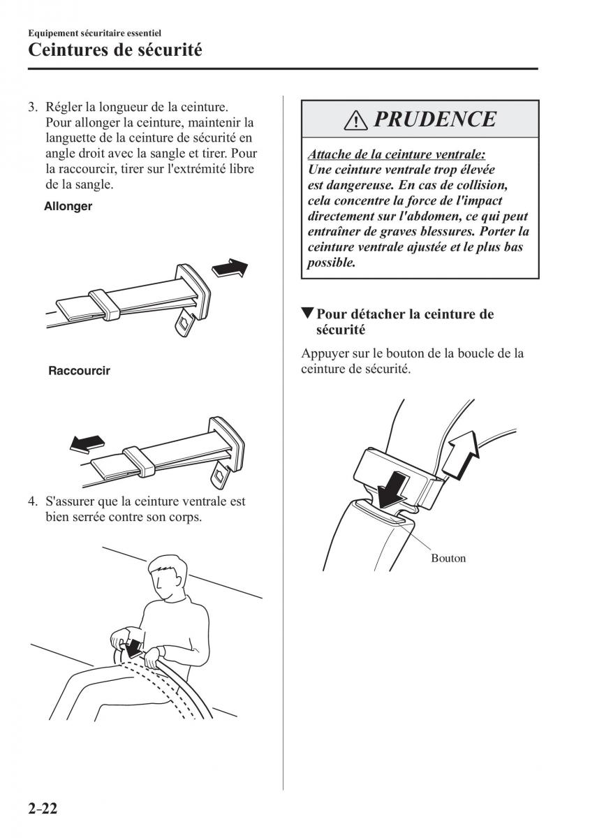 Mazda CX 3 manuel du proprietaire / page 42