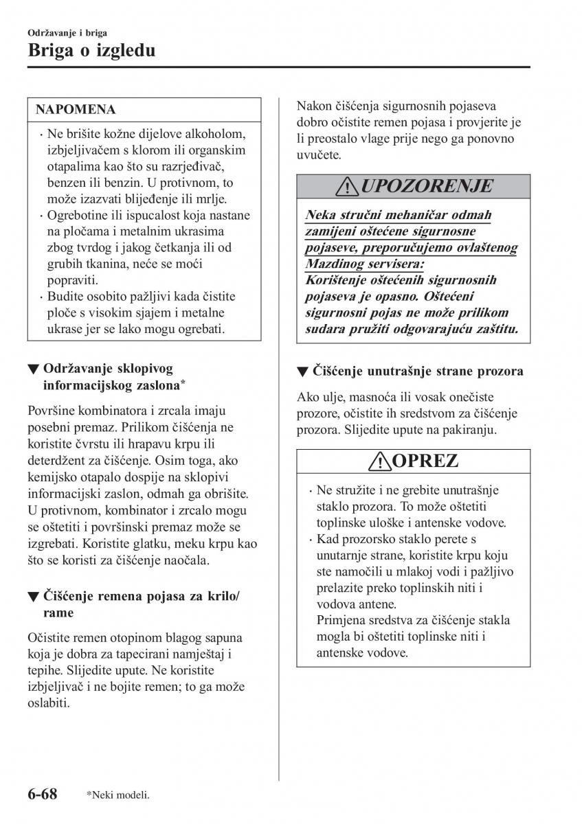 Mazda CX 3 vlasnicko uputstvo / page 544