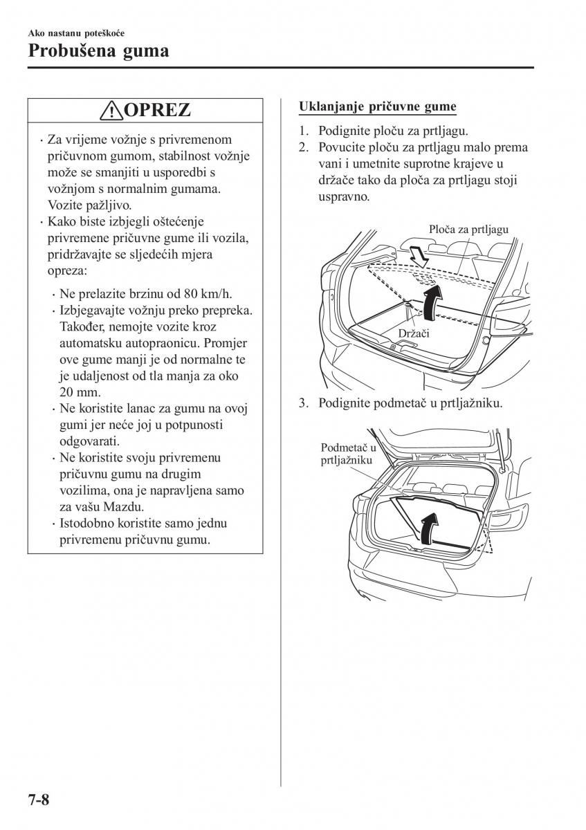 Mazda CX 3 vlasnicko uputstvo / page 552