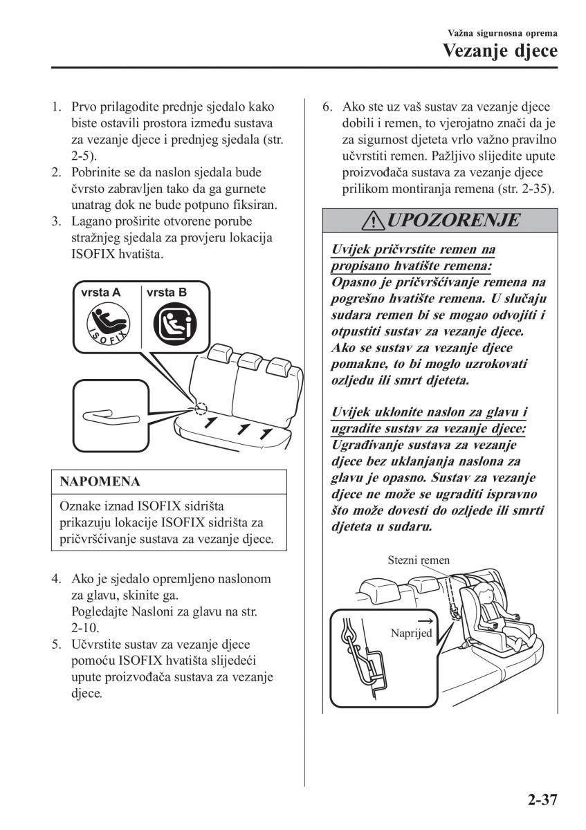 Mazda CX 3 vlasnicko uputstvo / page 57