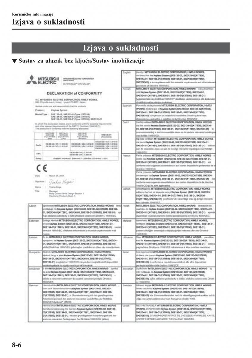 Mazda CX 3 vlasnicko uputstvo / page 606