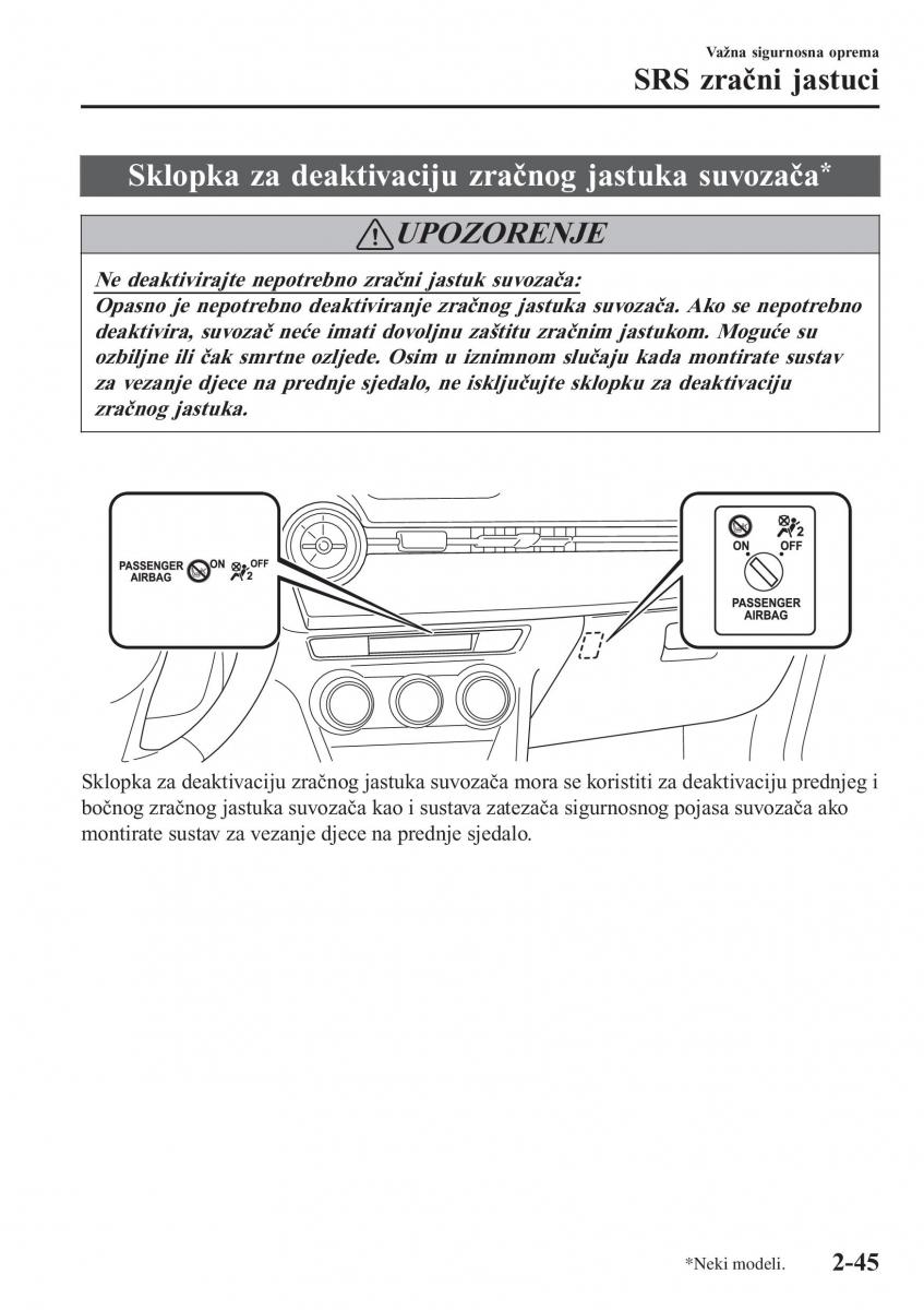 Mazda CX 3 vlasnicko uputstvo / page 65