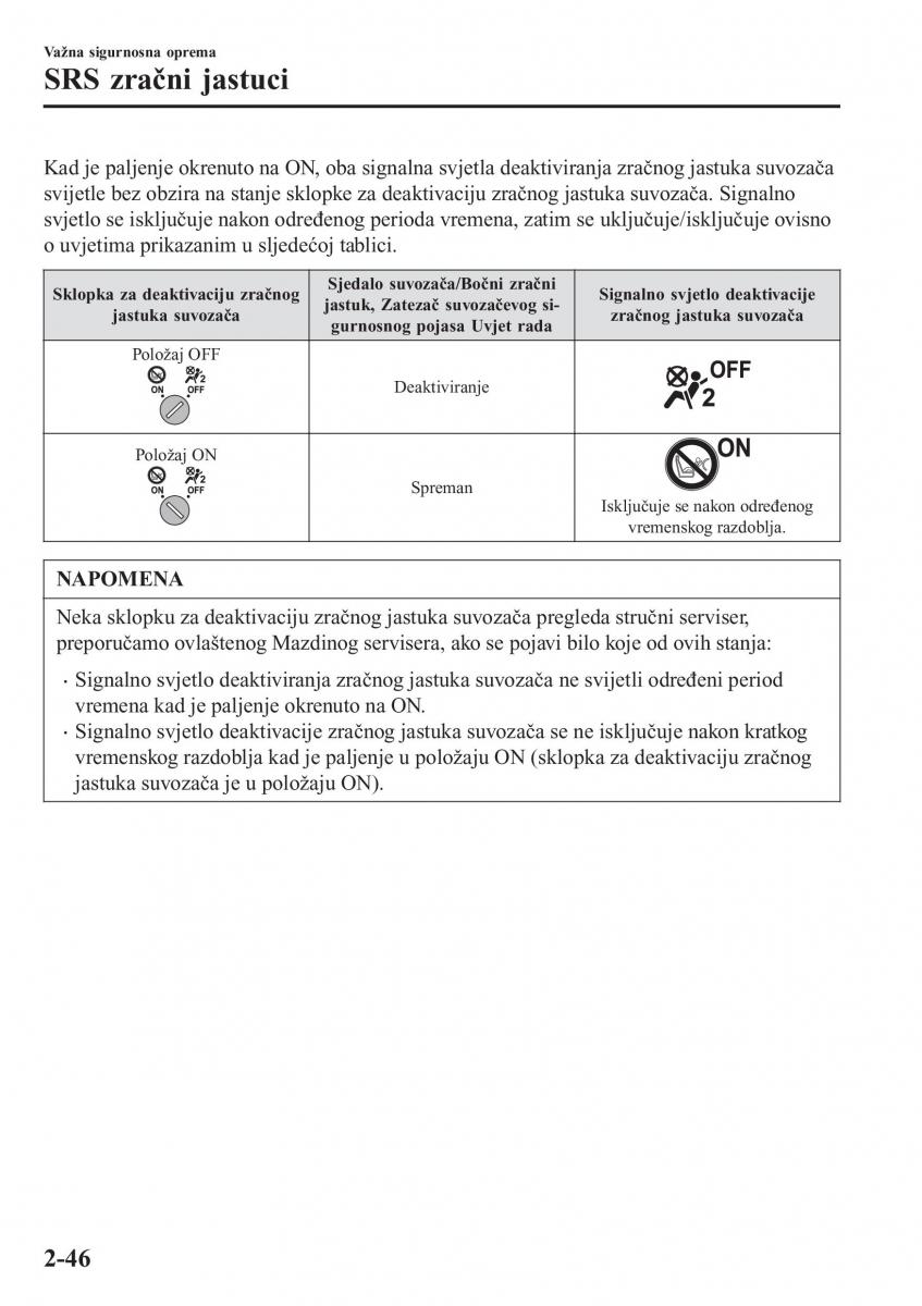 Mazda CX 3 vlasnicko uputstvo / page 66