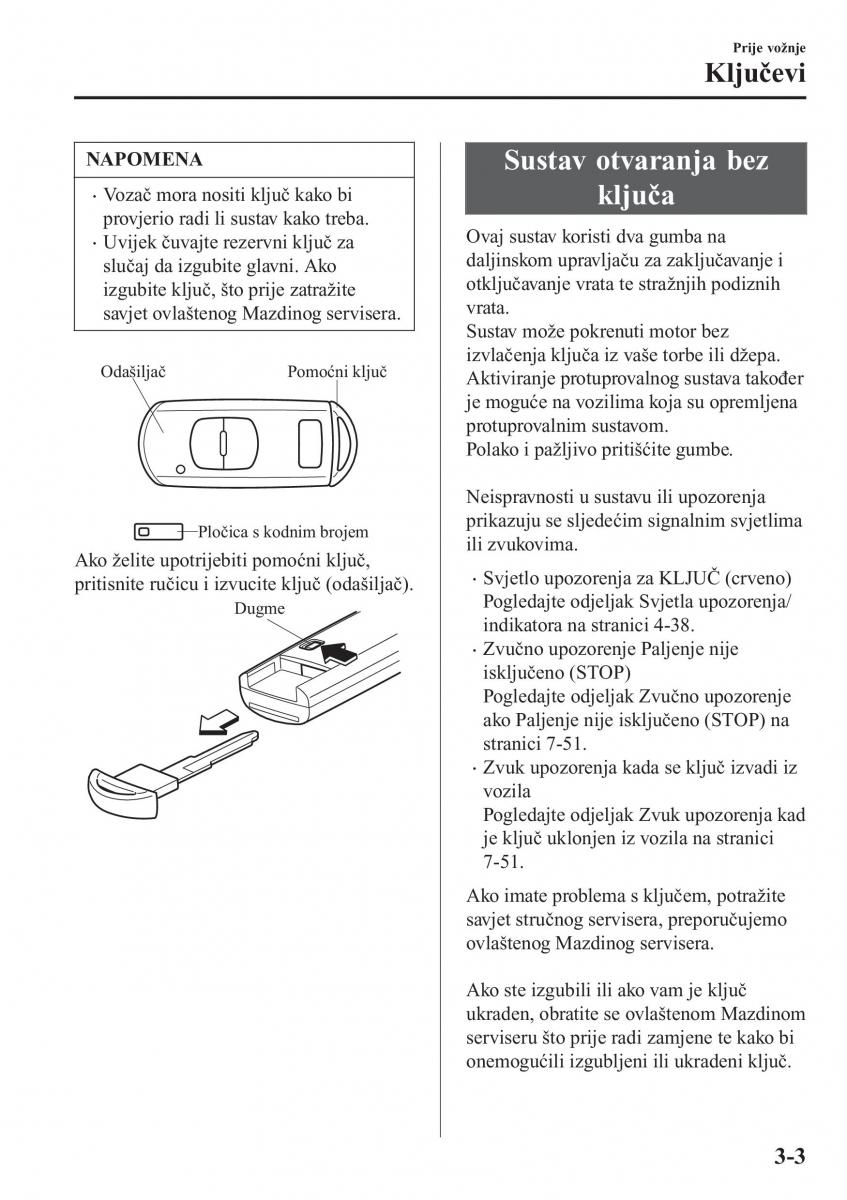 Mazda CX 3 vlasnicko uputstvo / page 81