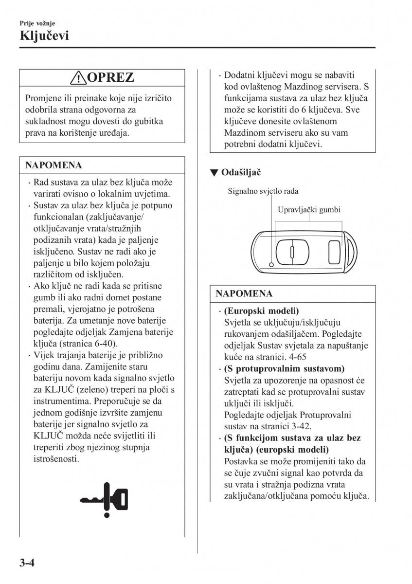 Mazda CX 3 vlasnicko uputstvo / page 82