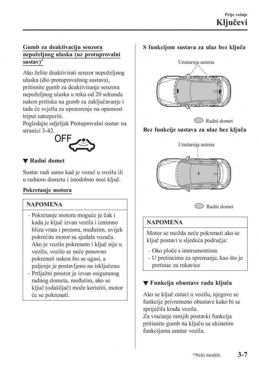 Mazda CX 3 vlasnicko uputstvo / page 85