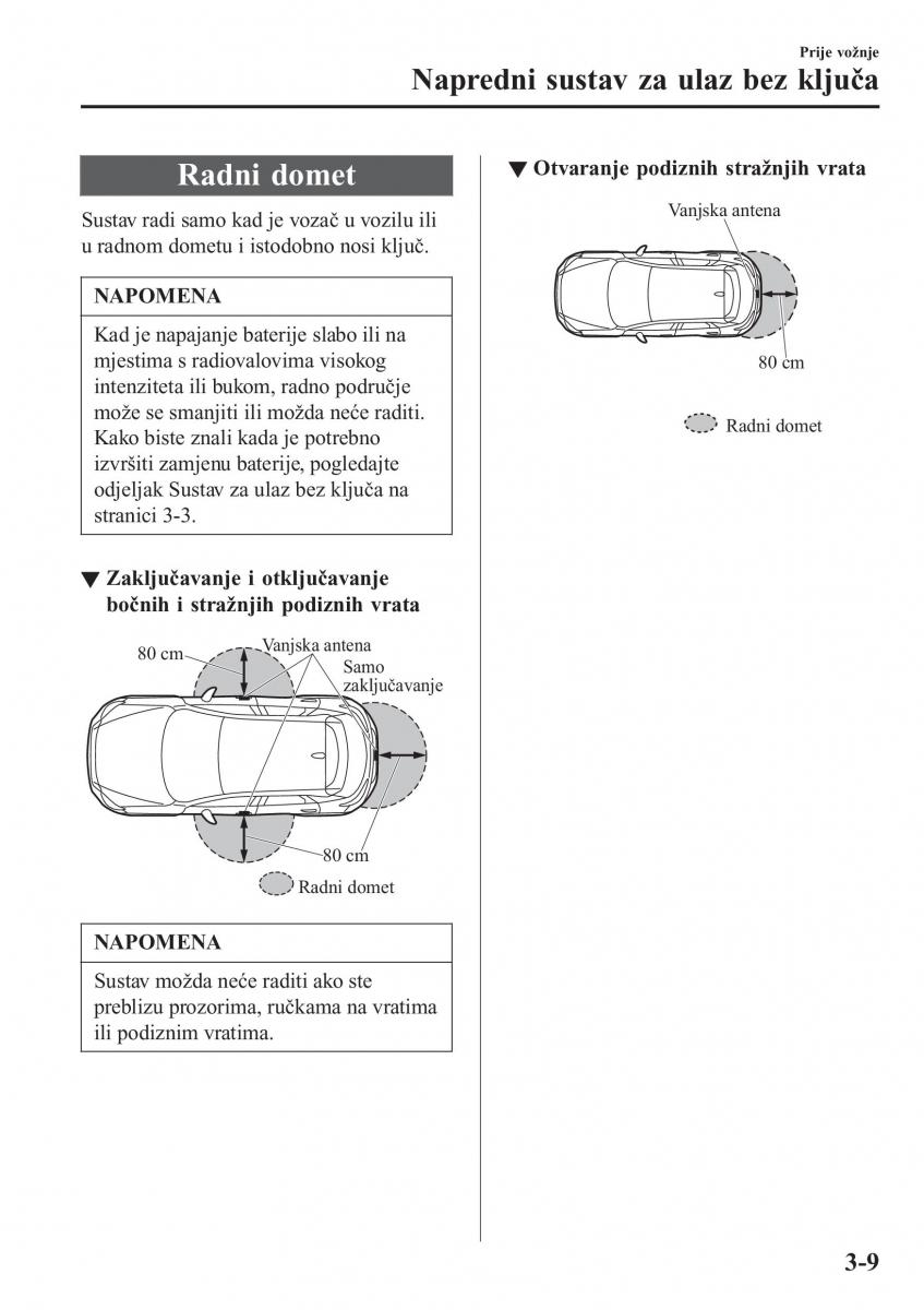 Mazda CX 3 vlasnicko uputstvo / page 87