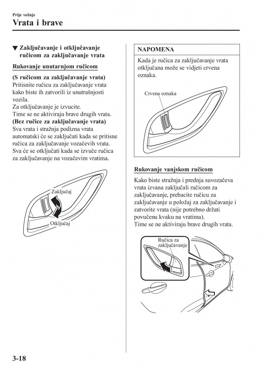 Mazda CX 3 vlasnicko uputstvo / page 96