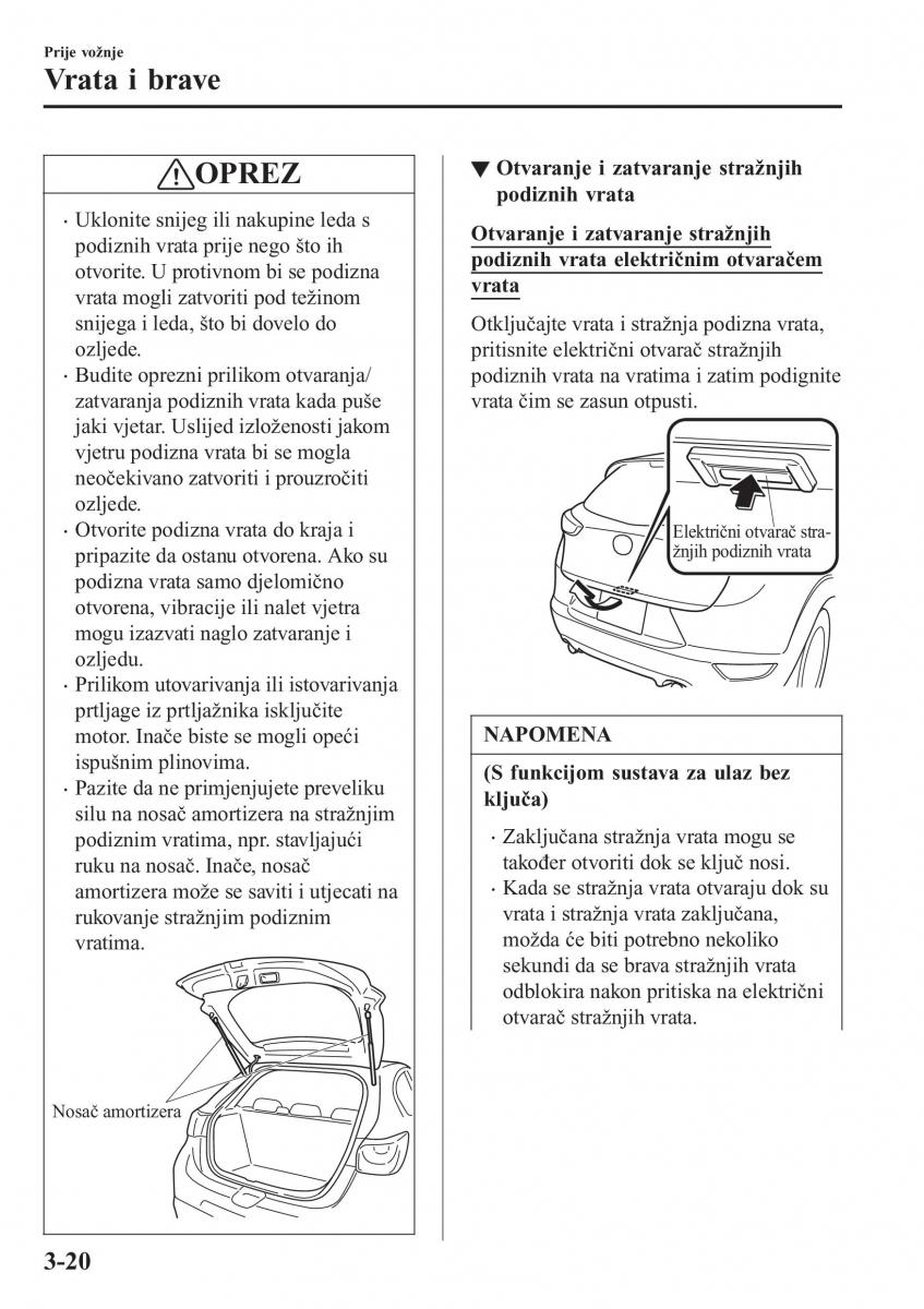 Mazda CX 3 vlasnicko uputstvo / page 98